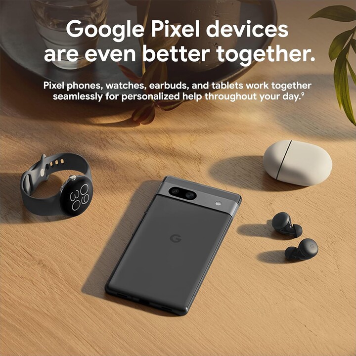 Google Pixel 7a 5G, 8GB 128GB, display da 6,1 pollici, Tensor G2, Nero carbone
