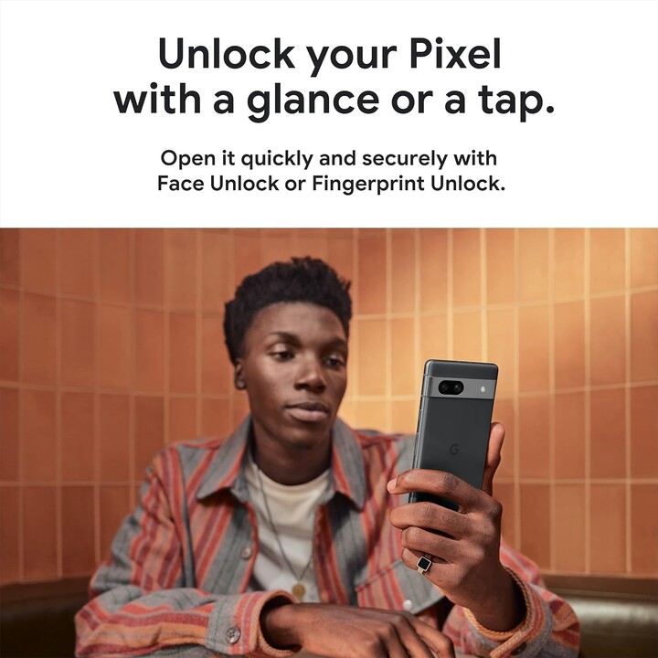 Google Pixel 7a 5G, 8GB 128GB, display da 6,1 pollici, Tensor G2, Nero carbone