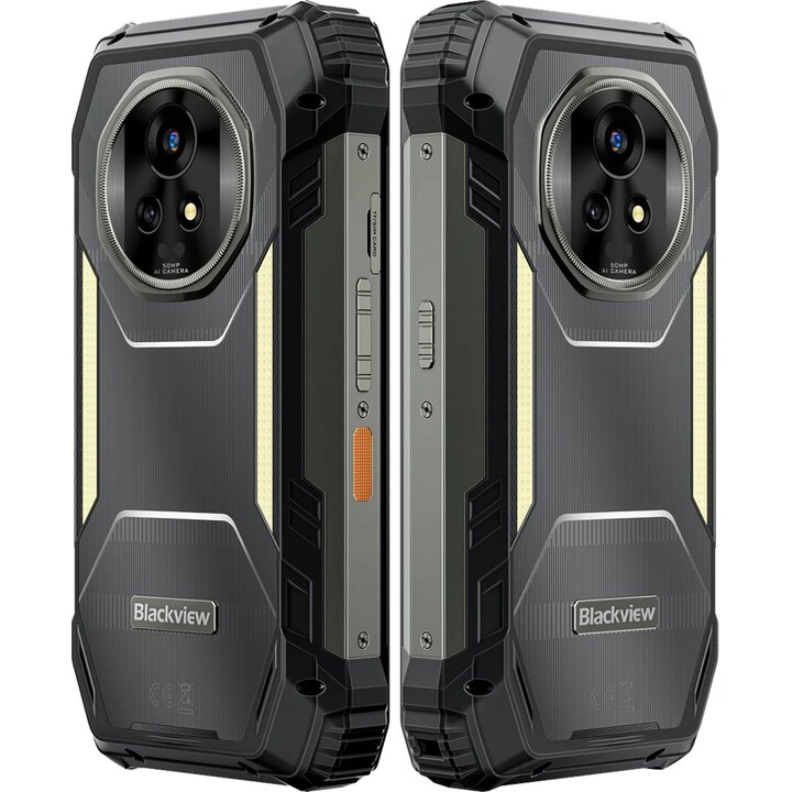 Smartphone Blackview XPLORE 2 5G, 12 Go 256 Go, 6,73 AMOLED, 20 000 mAh, 120 W, double SIM, noir
