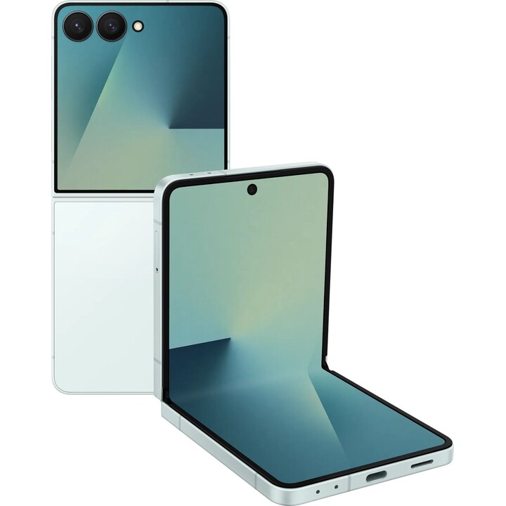 Samsung Galaxy Z Flip7 5G, 12GB 256GB, AI Phone, Large Cover Screen, 50MP Camera, 4300mAh, Mint