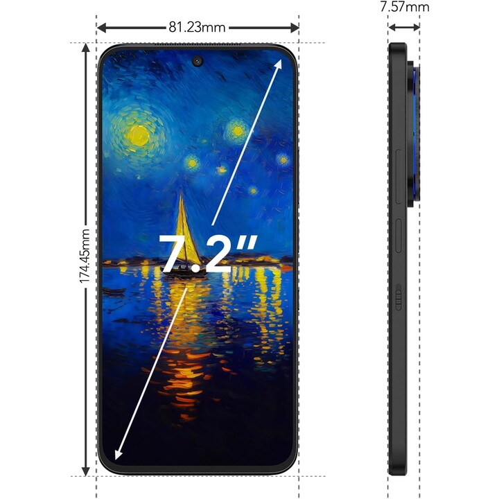 TCL NXTPAPER 60 Ultra 5G, 7.2 FullHD+ 120Hz, 50MP, Black