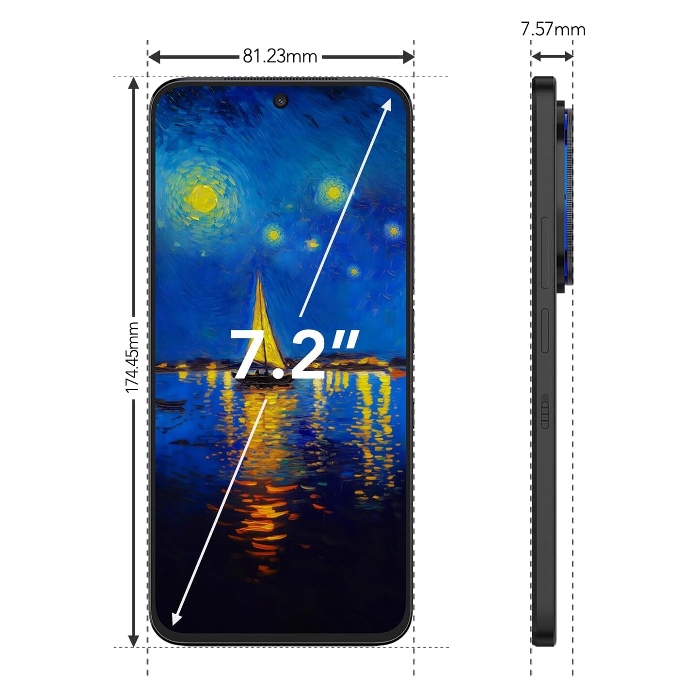 TCL NXTPAPER 60 Ultra 5G, 7.2 FullHD+ 120Hz, 50MP, Black