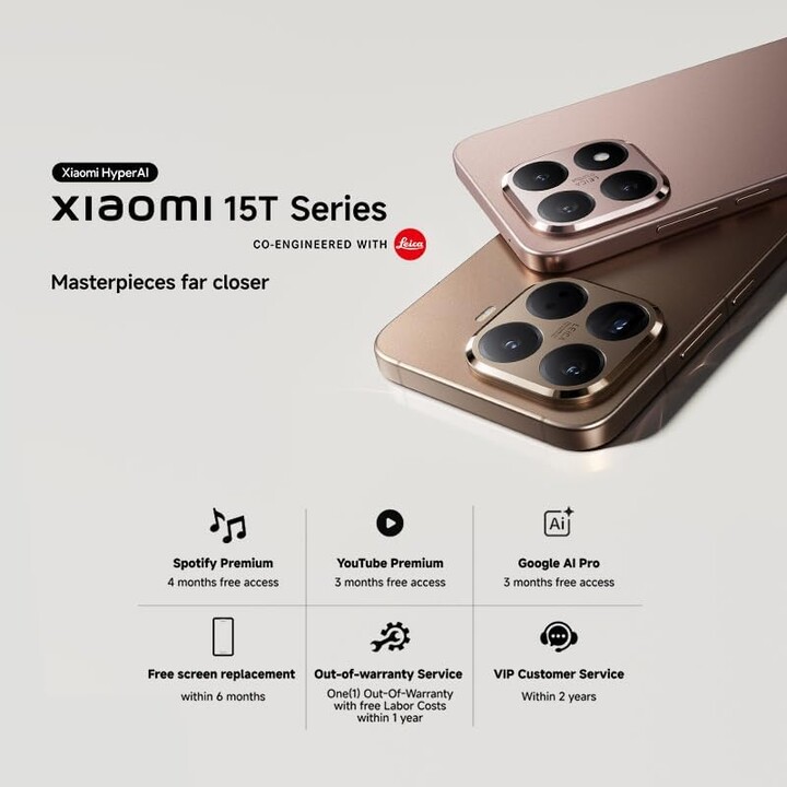 Xiaomi 15T Pro 5G, 12GB 256GB, 6.83 AMOLED, Leica Camera 50MP, Grey