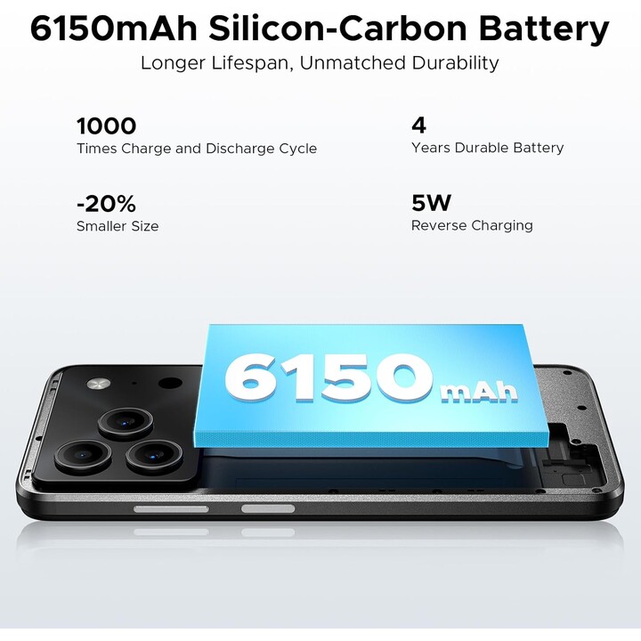 Doogee Note 56, 3GB 64GB, 6.56 IPS HD+, 6150 mAh, Negro