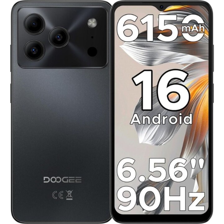 Doogee Note 56 Plus, 6GB 256GB, 6.56 IPS HD+, 6150mAh, Black