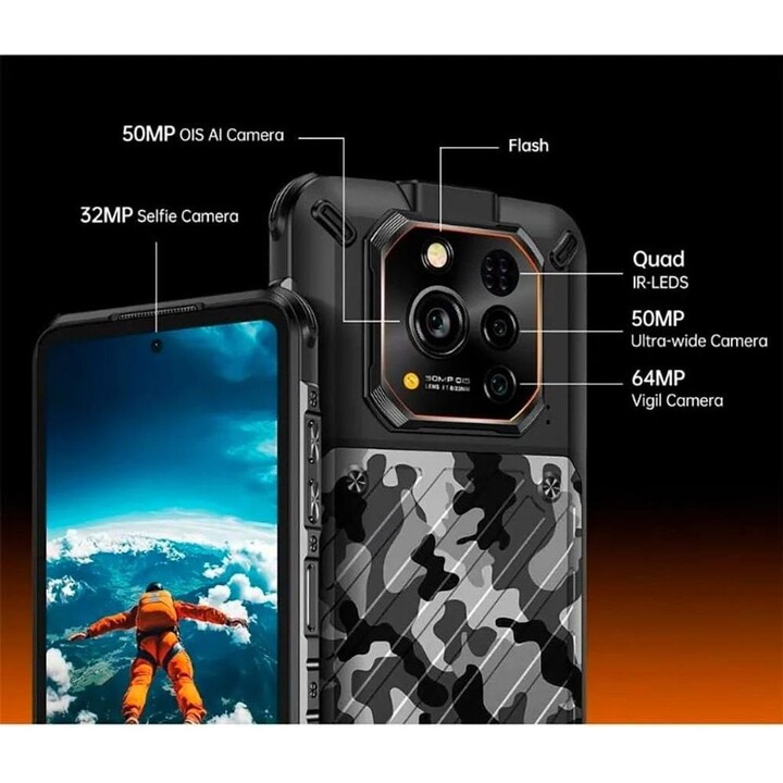 Ulefone RugOne Xever7 5G, 12 GB 512 GB, 5550 mAh, Nero