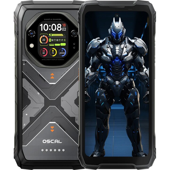 Oscal Tank 1 5G, 12GB 256GB, 6.78 LCD IPS FHD+, 20000mAh, Negro