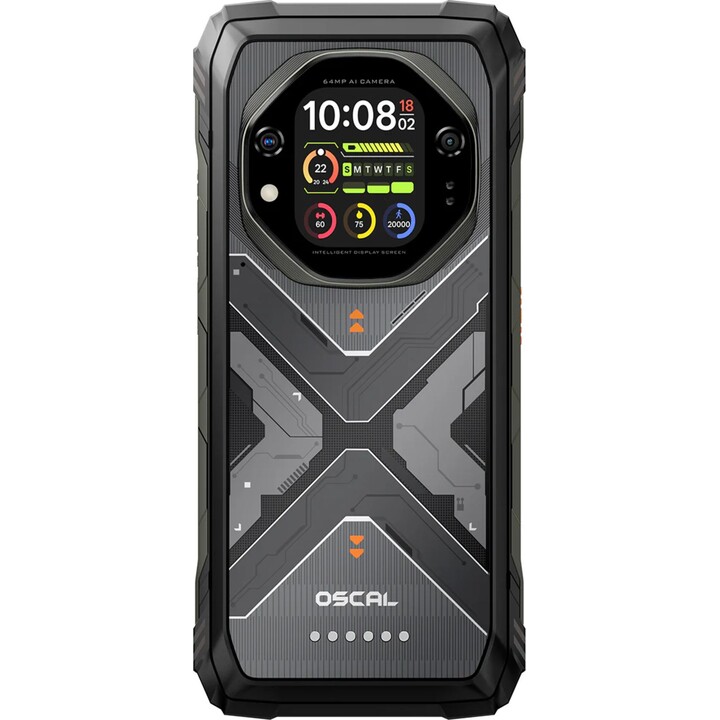 Oscal Tank 1 5G, 12GB 256GB, 6.78 LCD IPS FHD+, 20000mAh, Negro
