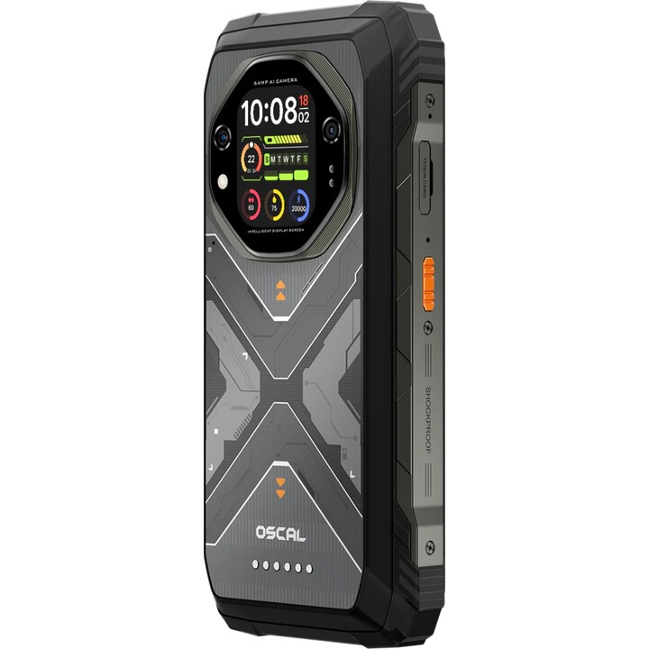 Oscal Tank 1 5G, 12GB 256GB, 6.78 LCD IPS FHD+, 20000mAh, Negro