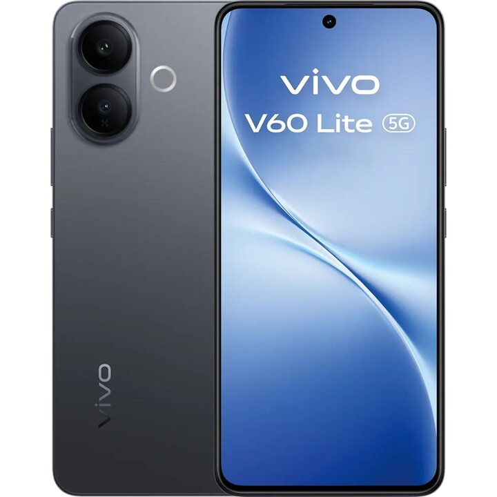 Vivo V60 Lite 5G, 8GB 256GB, 6.77 AMOLED 120Hz, 6500mAh 90W fast charging, Black
