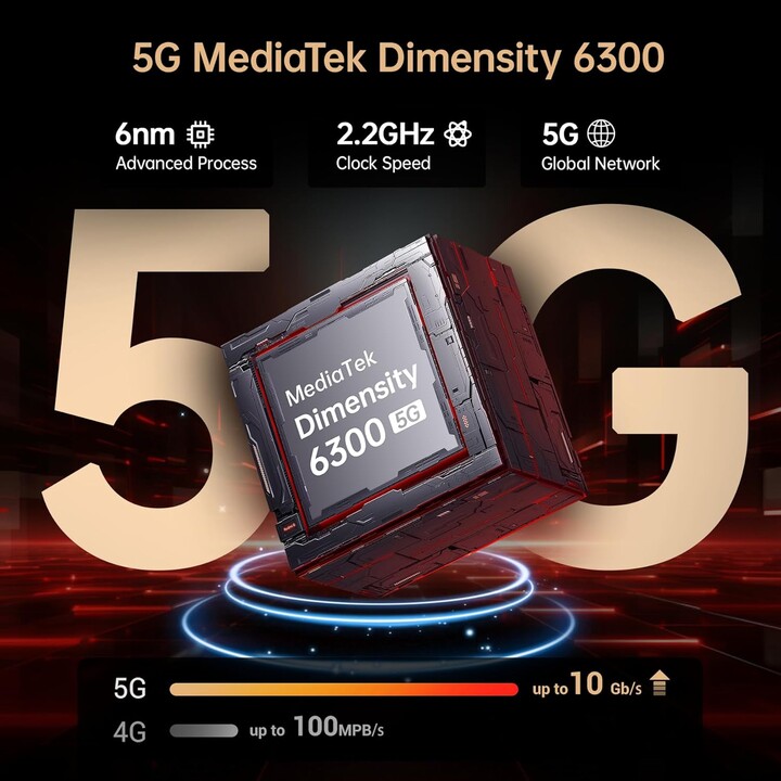 Fossibot F112 Pro 5G, 8GB 256GB, 6.88 LCD IPS HD+, 7150mAh, Verde