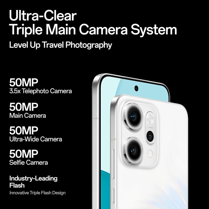 Oppo Reno14 Pro 5G, 12GB 512GB, 6,83 AMOLED FHD+, 6200mAh, branco opala