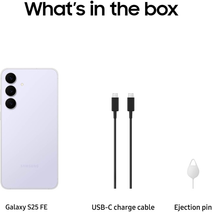 Samsung Galaxy S25 FE, 8GB RAM 512GB, with Galaxy AI, 6.7 Inch FHD Display, 50MP, 4900mAh, Glacier Blue