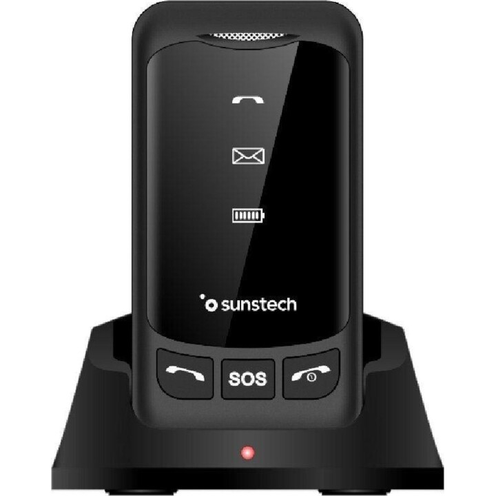 Sunstech CELT25BK Teléfono móvil para personas mayores negro