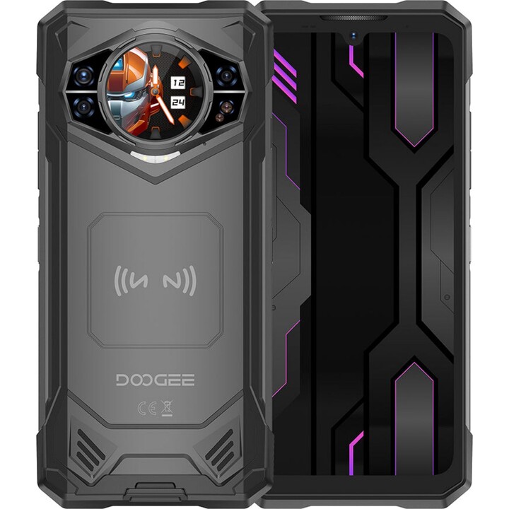 Doogee S200X versão Vip, 12GB 512GB, 6,72 IPS AMOLED, 10100mAh, preto