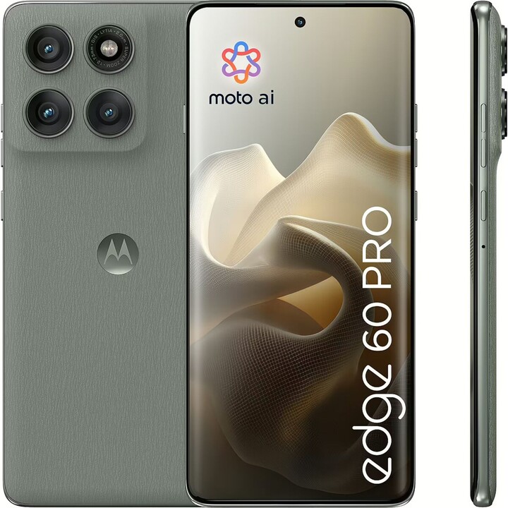 Motorola Edge 60 Pro 5G, 8 GB 256 GB, 6,67 poLED UHD, 6000 mAh, verde ombra