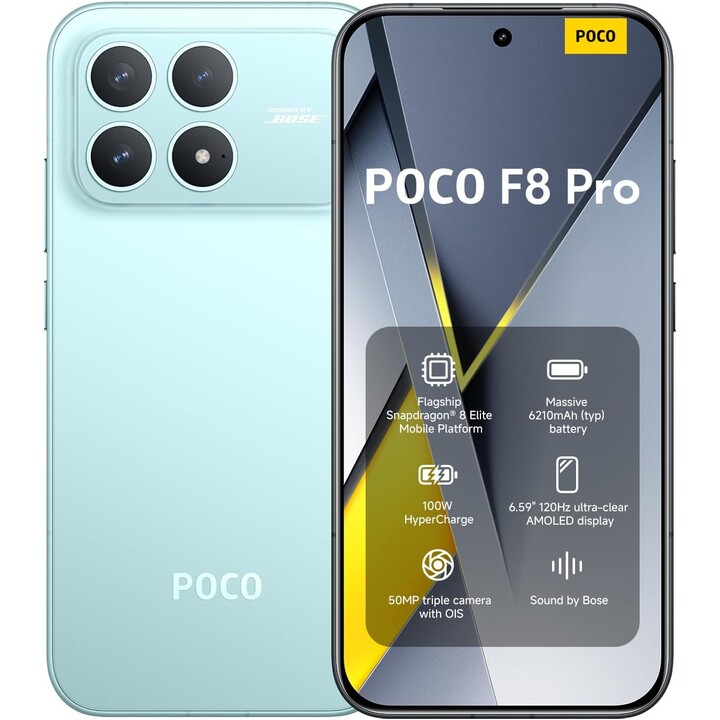 Xiaomi Poco F8 Pro 5G, 12GB 256GB, 6.59 OLED LTPO, 6210mAh, Blue