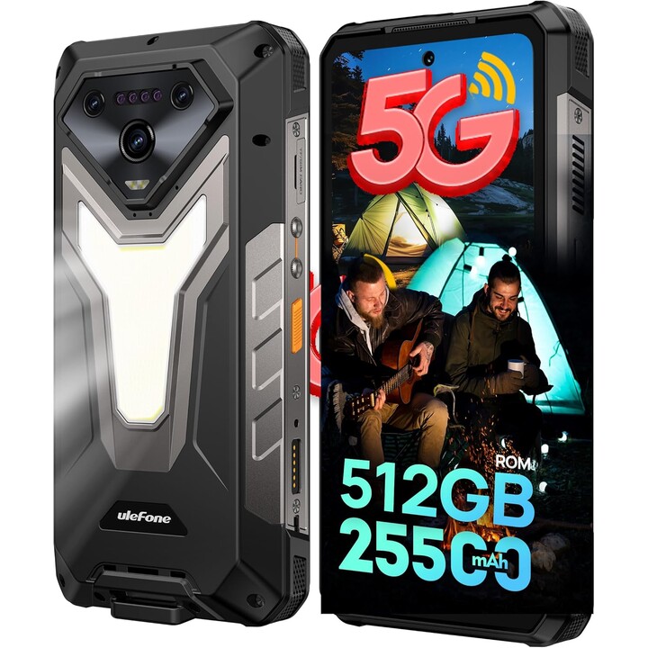 Ulefone Armor 34 Plus 5G, 16GB 512GB, 6.95 LCD IPS FHD+, 25500mAh, Dual Sim, Negro