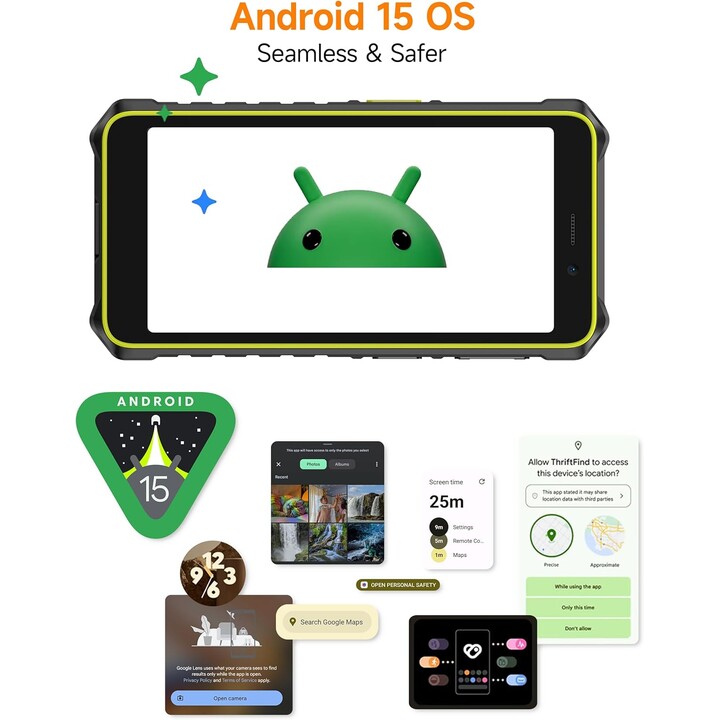 Ulefone RugKing 2 Pro, 4 Go 128 Go, 5,45 IPS, 4550 mAh, Orange