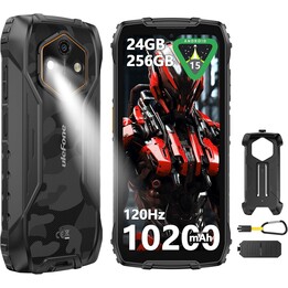 Ulefone RugKing 4 Pro, 8GB 256GB, 6.56 IPS, 10200mAh, Black