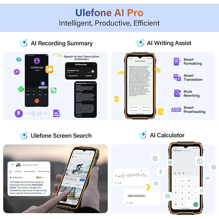 Ulefone RugKing 4 Pro, 8GB 256GB, 6.56 IPS, 10200mAh, Black