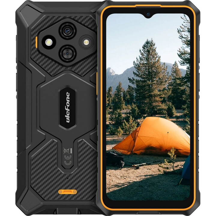 Ulefone RugKing 3 Pro, 8 GB 128 GB, 6,56 IPS HD+, 5700 mAh, arancione