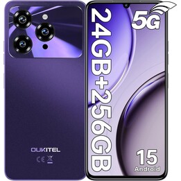 Oukitel C6 5G, 8GB 256GB, 6.8 IPS HD+, 5150mAh, Dual Sim, Púrpura
