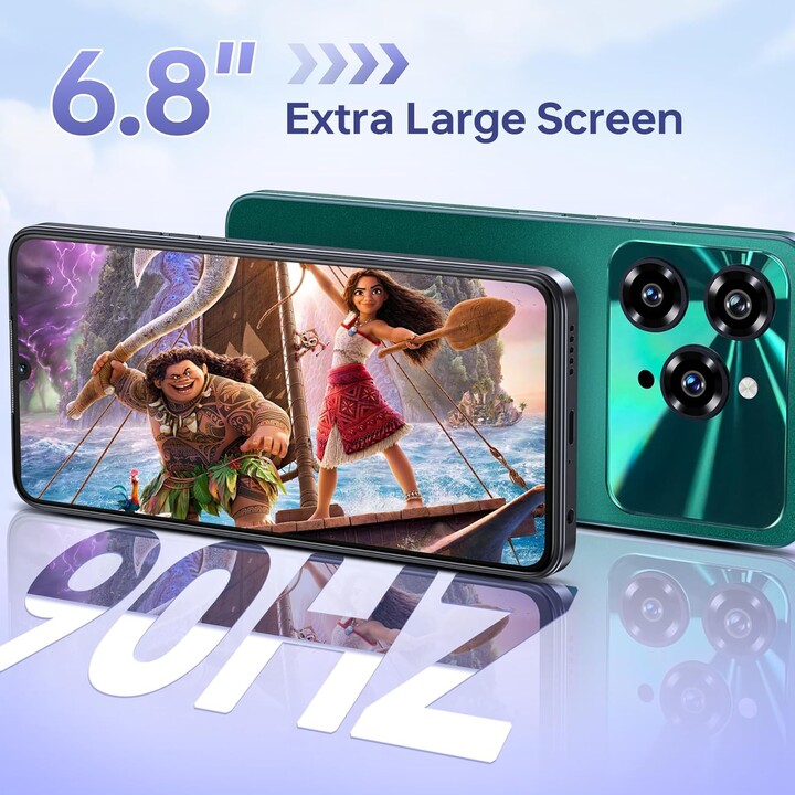Oukitel C6 5G, 8GB 256GB, 6.8 IPS HD+, 5150mAh, Dual Sim, Púrpura