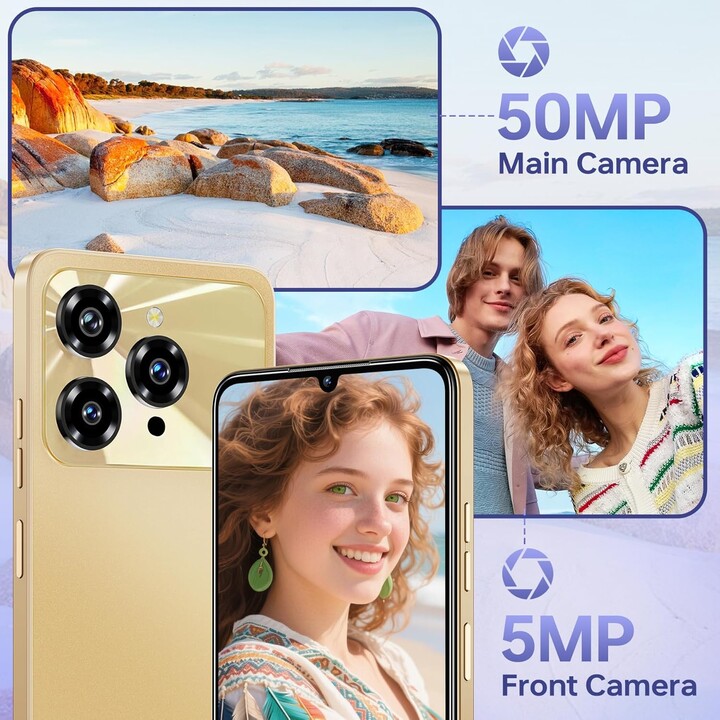 Oukitel C6 5G, 8GB 256GB, 6.8 IPS HD+, 5150mAh, Dual Sim, Púrpura