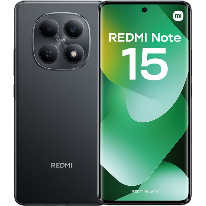 Xiaomi Redmi Note 15 4G, 6GB 128GB, 6.77 AMOLED, 5800mAh, Black