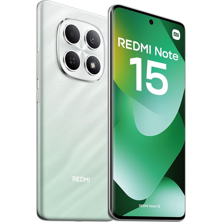 Xiaomi Redmi Note 15 4G, 8 Go 256 Go, 6,77 AMOLED, 5800 mAh, vert forêt