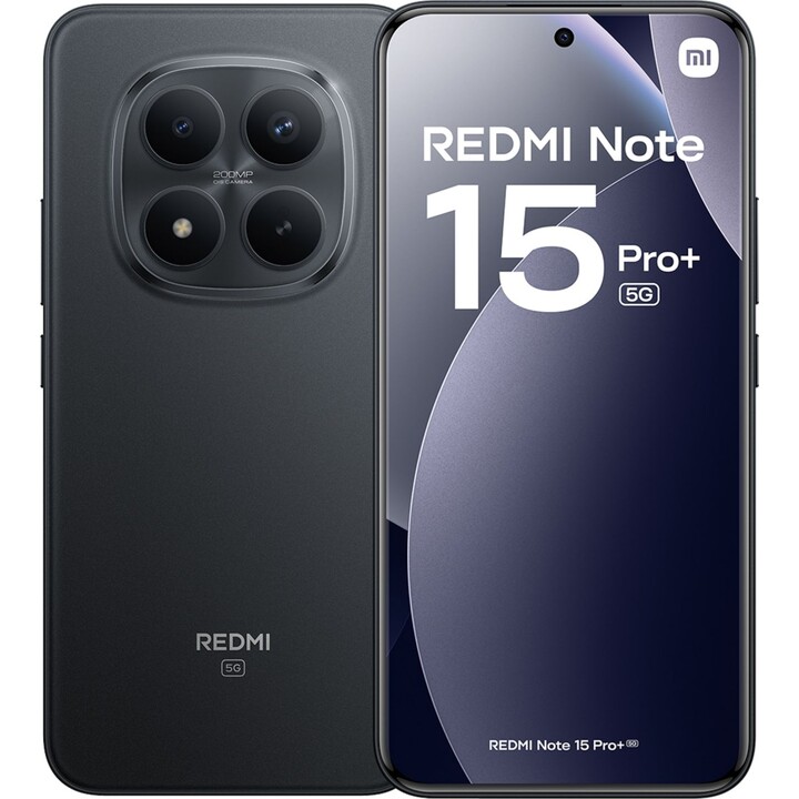Xiaomi Redmi Note 15 Pro+ 5G, 12GB 512GB, 6.83 AMOLED, 6500mAh, Black