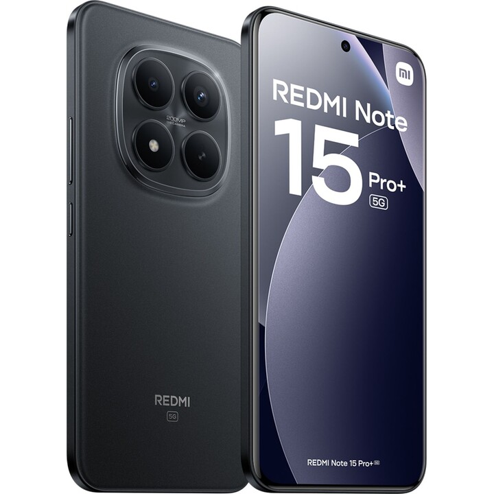 Xiaomi Redmi Note 15 Pro+ 5G, 12GB 512GB, 6.83 AMOLED, 6500mAh, Black