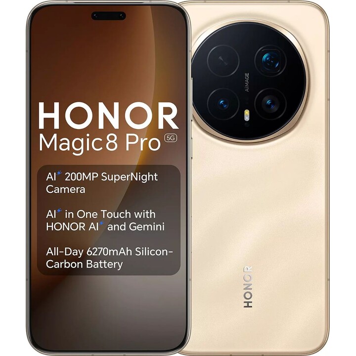 Honor Magic 8 Pro 5G, 12GB 512GB, 6.7 OLED 120Hz, 6270mAh, Oro