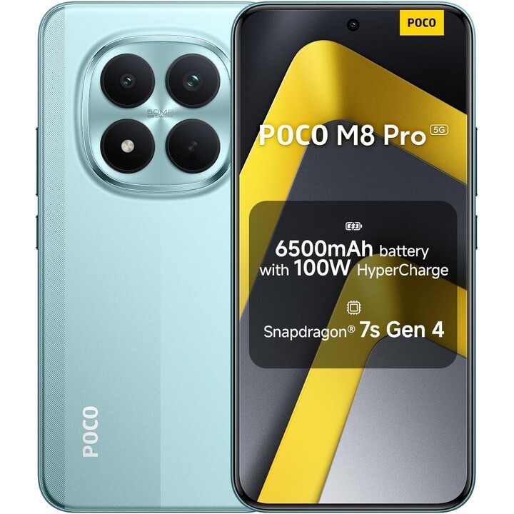 Xiaomi Poco M8 Pro 5G, 8GB 256GB, 6.83 AMOLED, 6500mAh, Verde