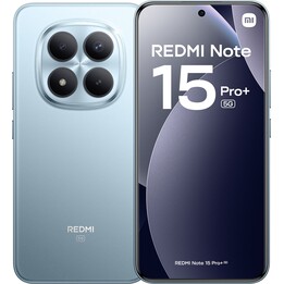 Xiaomi Redmi Note 15 Pro+ 5G, 12GB 512GB, 6.83 AMOLED, 6500mAh, Blu Glaciale
