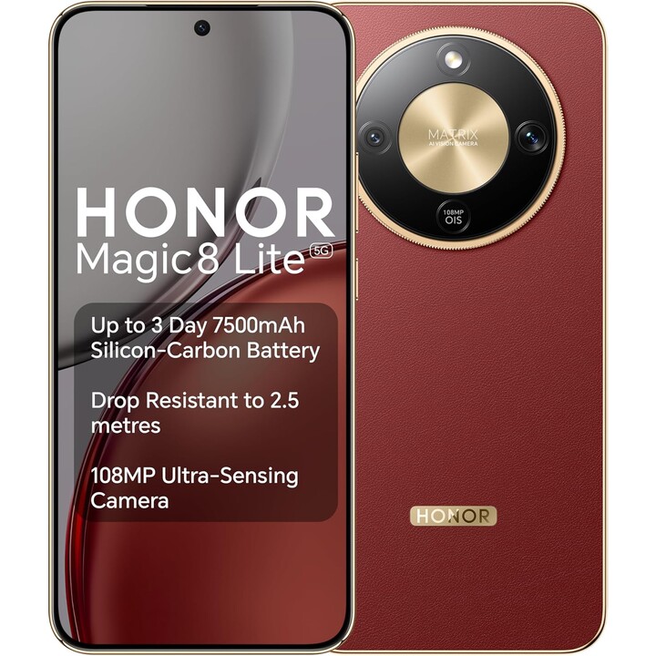 Honor Magic8 Lite 5G, 8GB 512GB, 6.79 AMOLED, 7500mAh, Brown