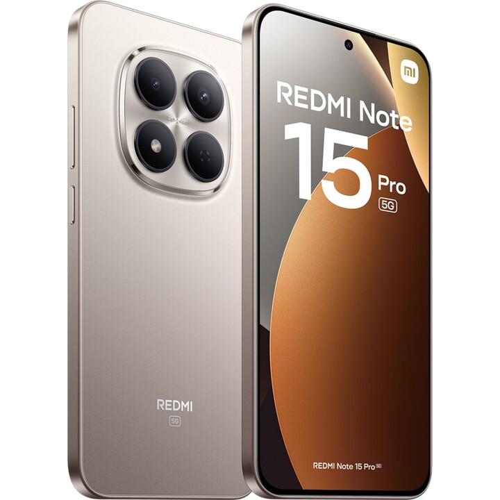 Xiaomi Redmi Note 15 Pro 5G, 8GB 512GB, 6.83 AMOLED, 6580mAh, Titanio