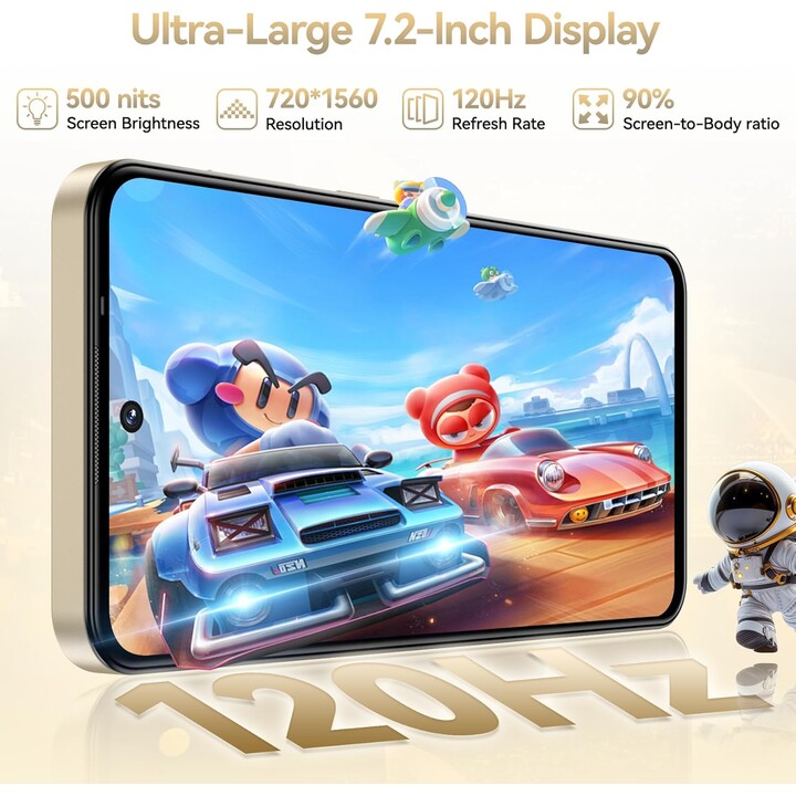 Oukitel C69, 8GB 256GB, 7.2 HD+, 6000mAh, Golden