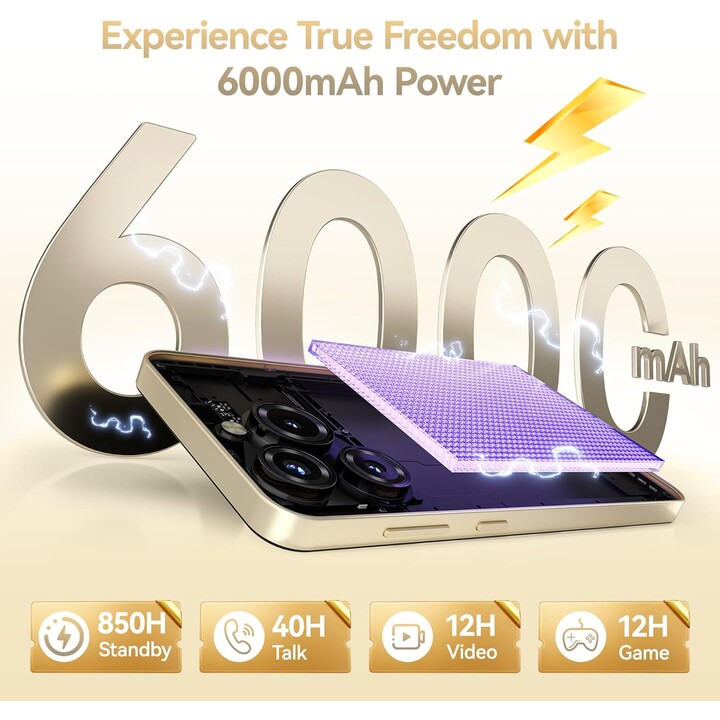 Oukitel C69, 8GB 256GB, 7.2 HD+, 6000mAh, Golden
