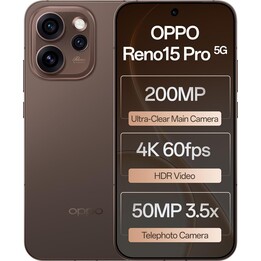 Oppo Reno15 Pro 5G, 12GB 512GB, 6.32 AMOLED, 6200mAh, Brown