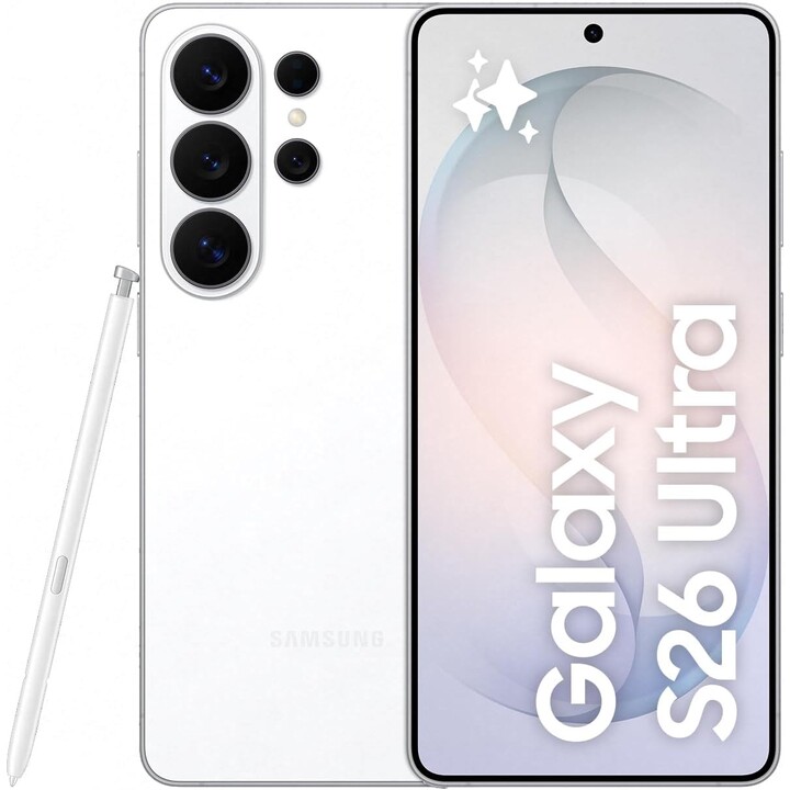 Samsung Galaxy S26 Ultra S948, 12 Go + 512 Go, Galaxy AI, appareil photo 200 MP, stylet S inclus, blanc