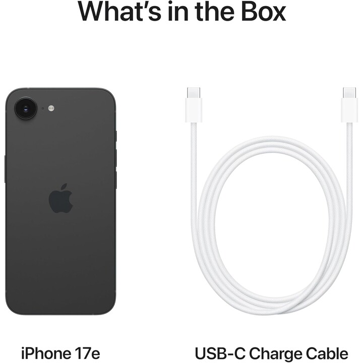 Apple iPhone 17e 512GB, teléfono móvil 5G con Apple Intelligence, chip A19, Negro