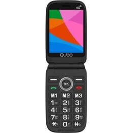 Qubo X-340 Móvil 4G para Mayores Negro