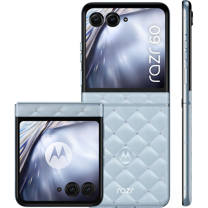 Motorola Razr 60 5G 8GB 256GB Dual Sim Blue + Moto Buds Loop Bundle Swarovski Edition