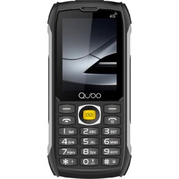 Qubo ST-002 Teléfono Móvil Robusto para Personas Mayores Negro