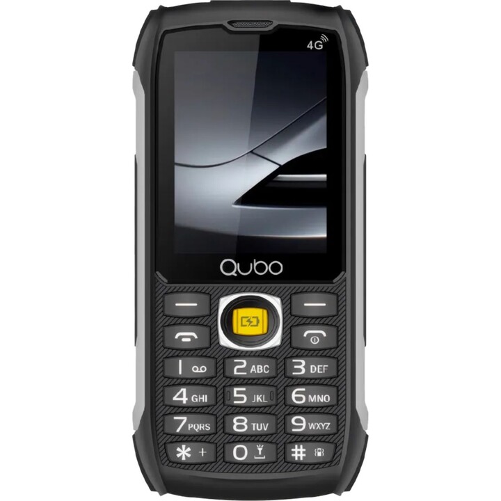 Qubo ST-002 Teléfono Móvil Robusto para Personas Mayores Negro