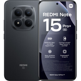 Xiaomi Redmi Note 15 Pro+ 5G, 12 Go 256 Go, 6,83 AMOLED, 6500 mAh, noir