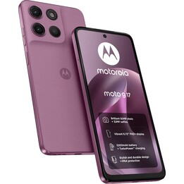 Motorola Moto G17, 4 GB, 256 GB, tela Full HD+ de 6,72, 5200 mAh, Bordeaux