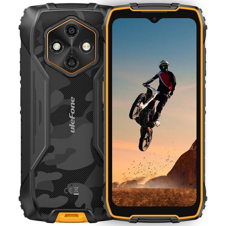 Ulefone RugKing 4 Pro, 8GB 128GB, 6.56 IPS, 10200mAh, Orange
